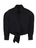 MSGM Kids ruffle-detailing shirt - Black