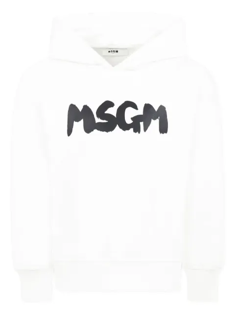 MSGM Kids logo-print hoodie 
