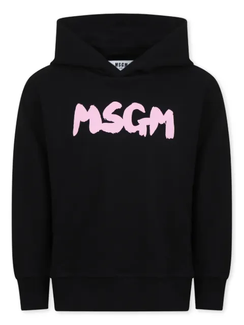 MSGM Kids logo-print hoodie 