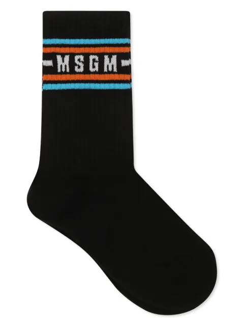 MSGM Kids ribbed-knit socks 