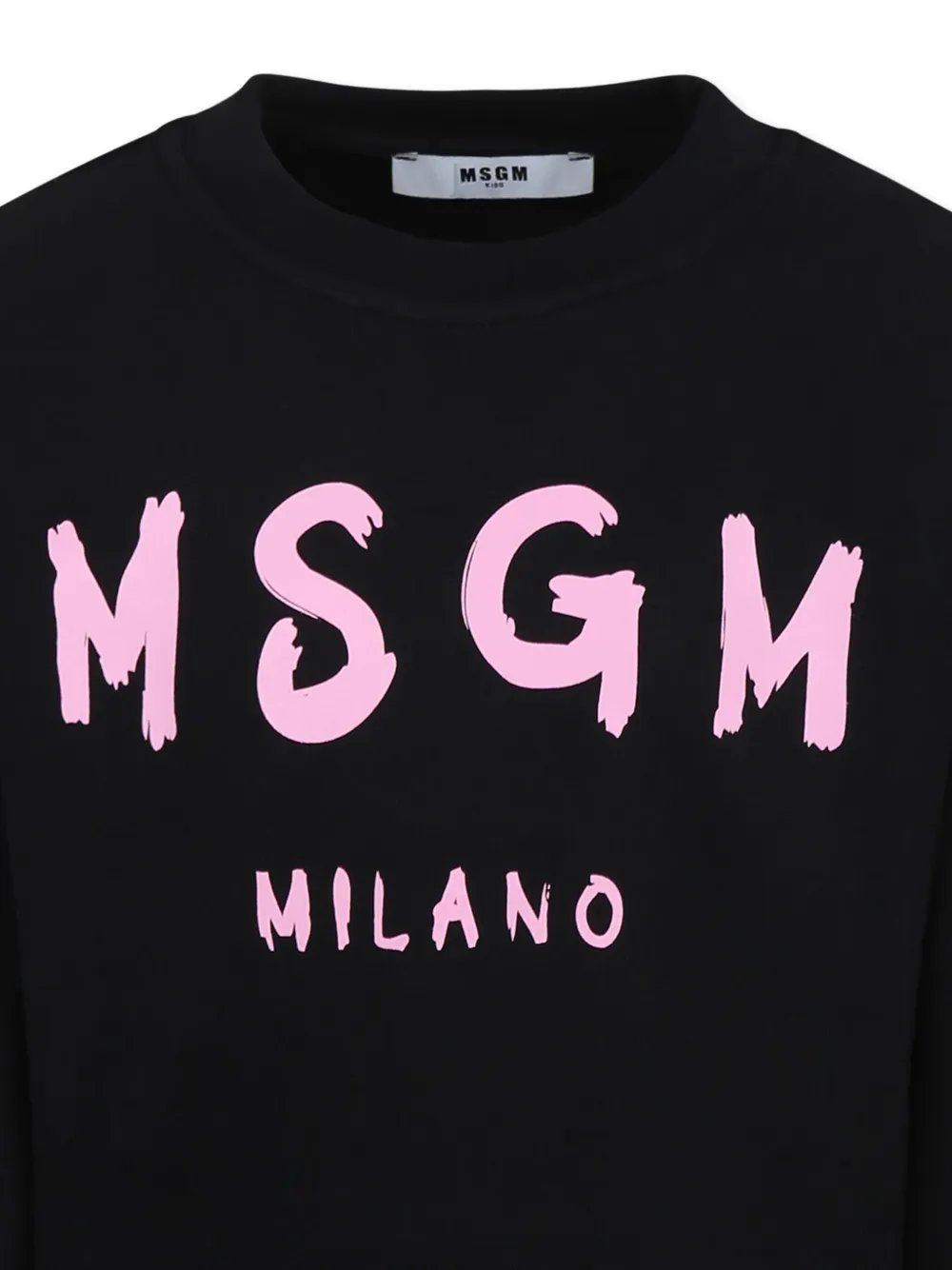MSGM Kids Sweater met logoprint Zwart
