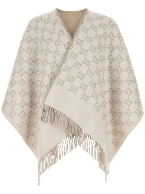 Gucci embroidered wool cape