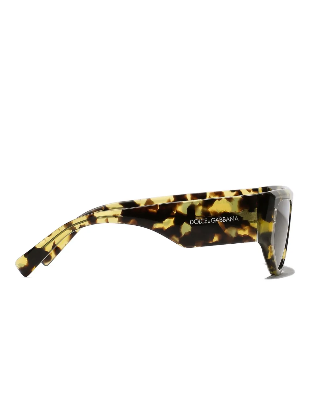 Dolce & Gabbana Eyewear Zonnebril met schildpadschild-design Geel