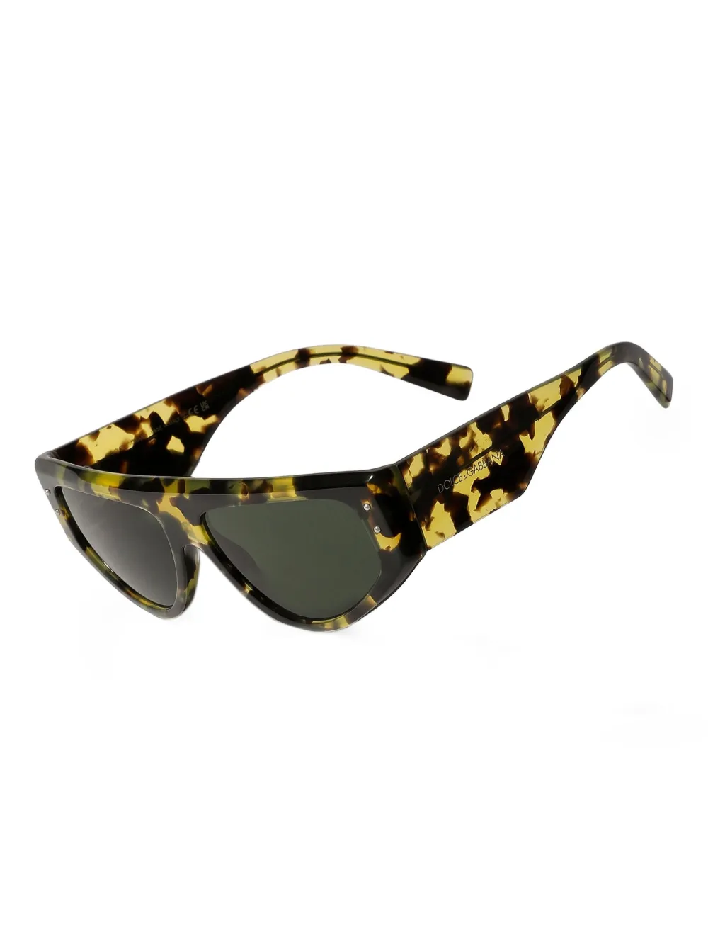 Dolce & Gabbana Eyewear Zonnebril met schildpadschild-design Geel