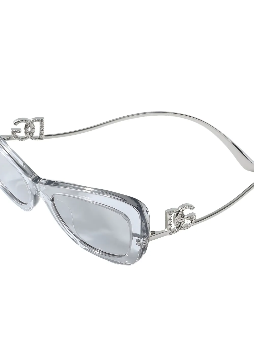 Dolce & Gabbana Eyewear Zonnebril met cat-eye montuur Grijs