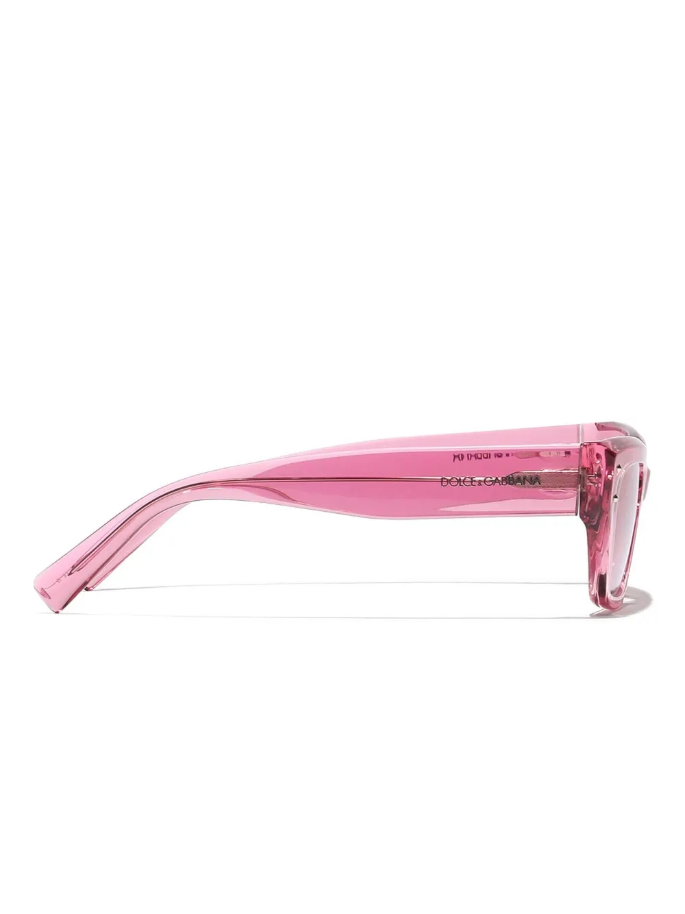 Dolce & Gabbana Rectangle-frame Sunglasses In Pink