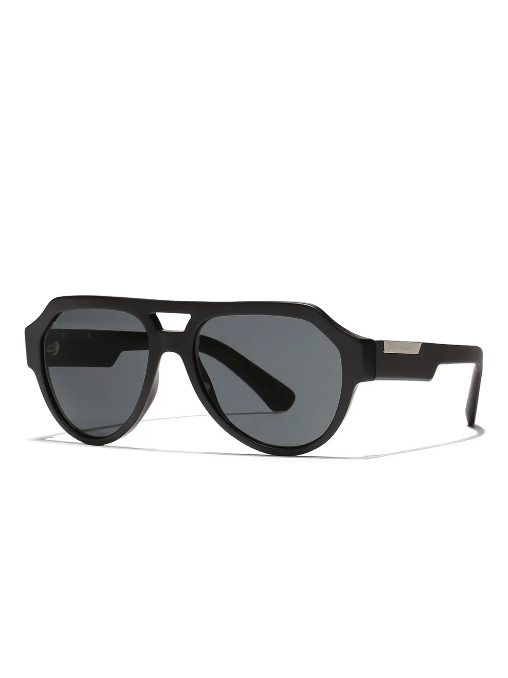 Dolce & Gabbana Eyewear oversize-frame sunglasses - Zwart