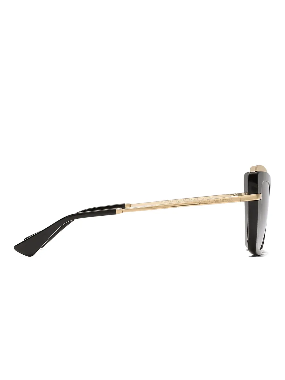 Dolce & Gabbana Eyewear Zonnebril met cat-eye montuur Zwart