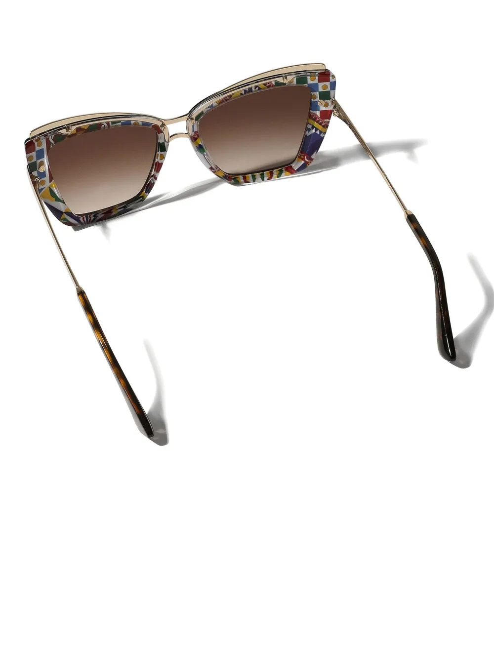 Dolce & Gabbana Butterfly Square Sunglasses In Brown
