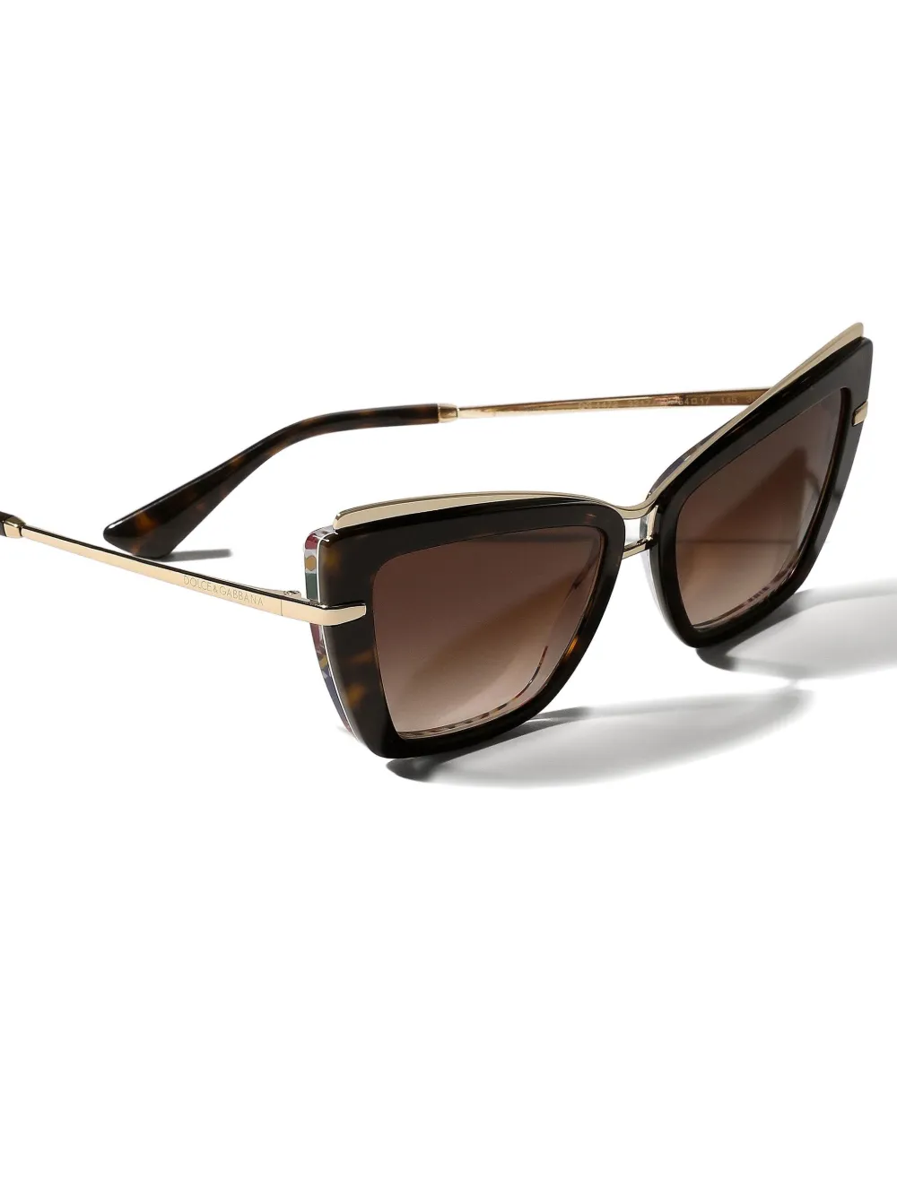 Dolce & Gabbana Butterfly Square Sunglasses In Brown