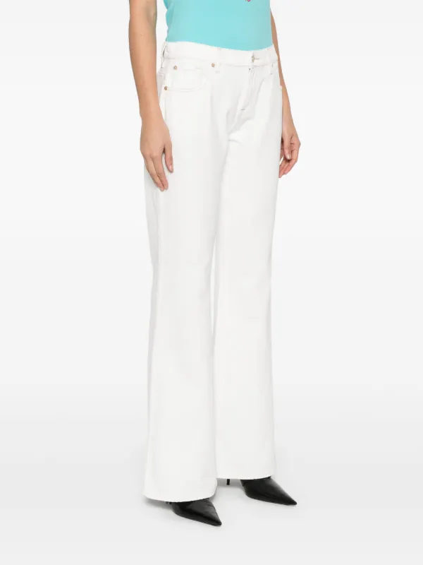 パンツ 7 FOR ALL MANKIND Women Pants 7U63C549U7SL0 White 7 For All Mankind Lotta Jeans - Sugar - 7 SOUTH