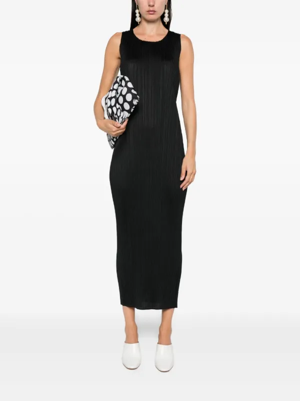PLEATS PLEASE ISSEY MIYAKEノースリーブ プリーツドレス Pleats Please Issey Miyake ノースリーブ プリーツドレス | ブラック
