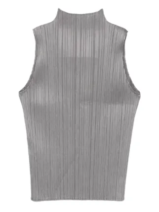 Pleats Please Issey Miyake Basics ノースリーブトップ | グレー