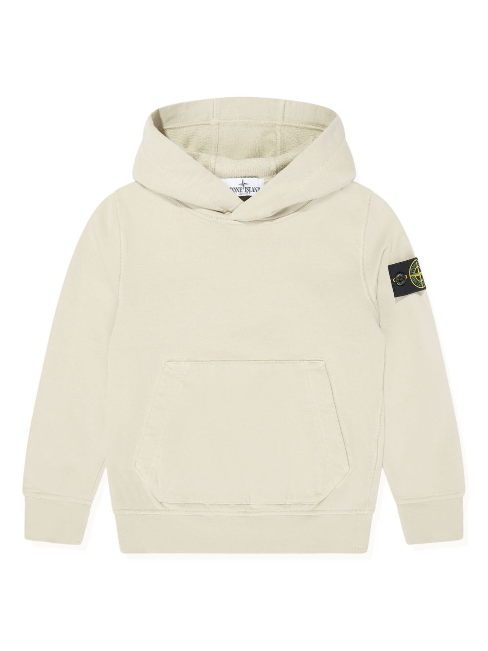 Stone Island Junior Compass-motif hoodie - Neutrals