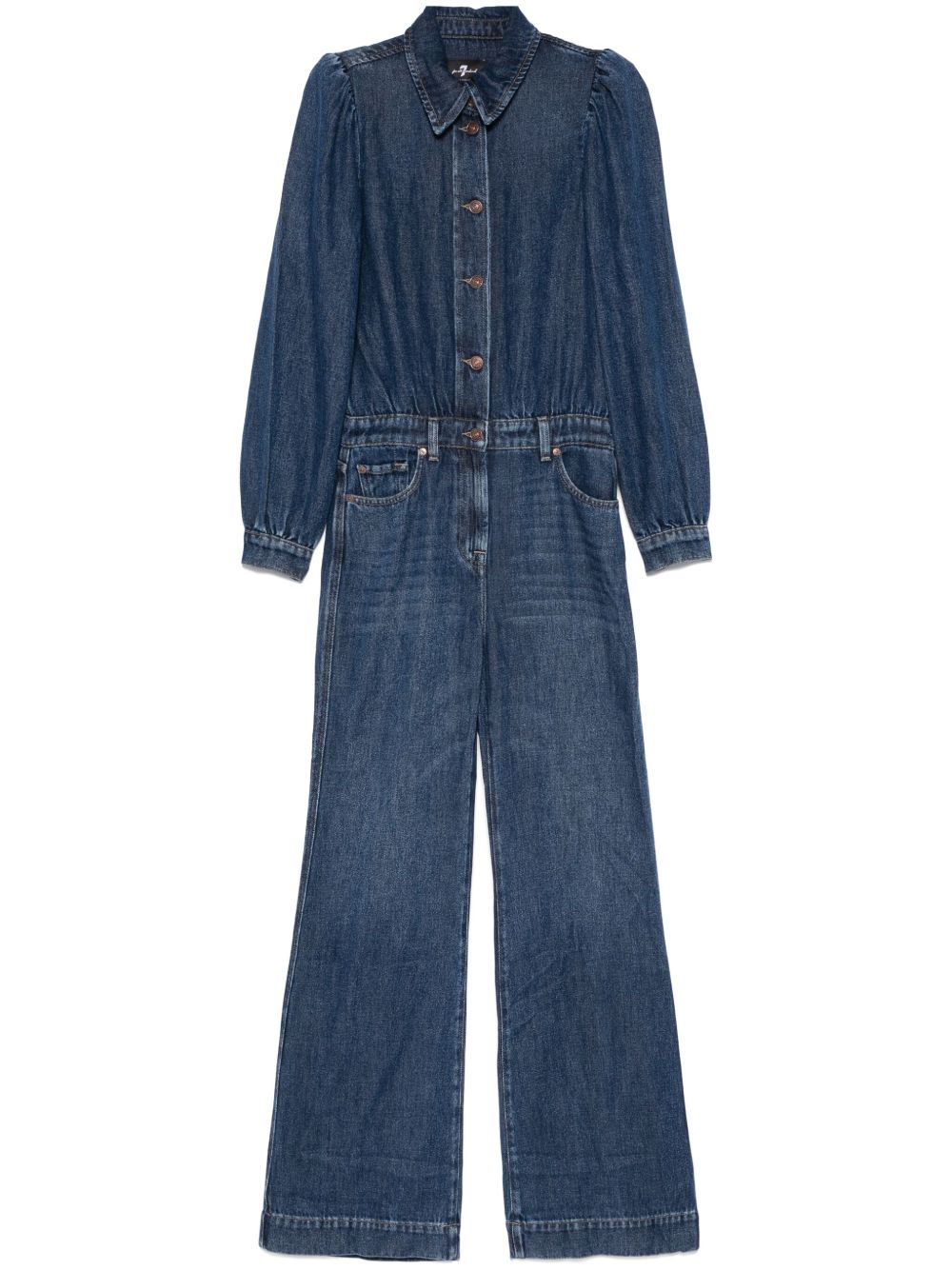 7 For All Mankind Formeel jumpsuit Blauw