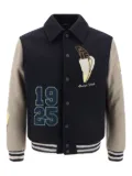 FENDI numbers-motif bomber jacket - Blue