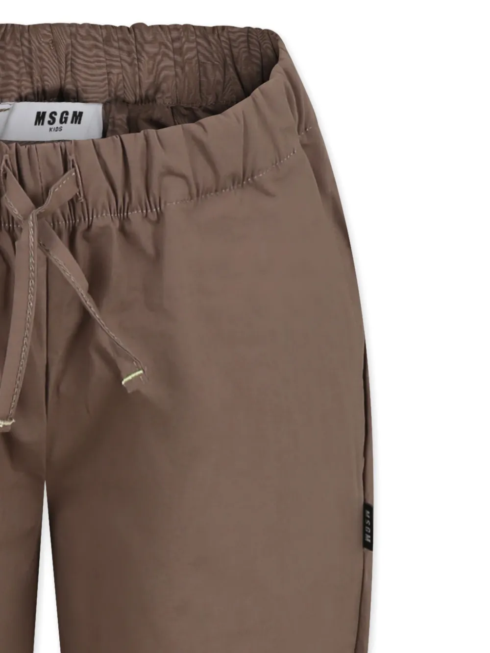 MSGM Kids Chino met logo Bruin