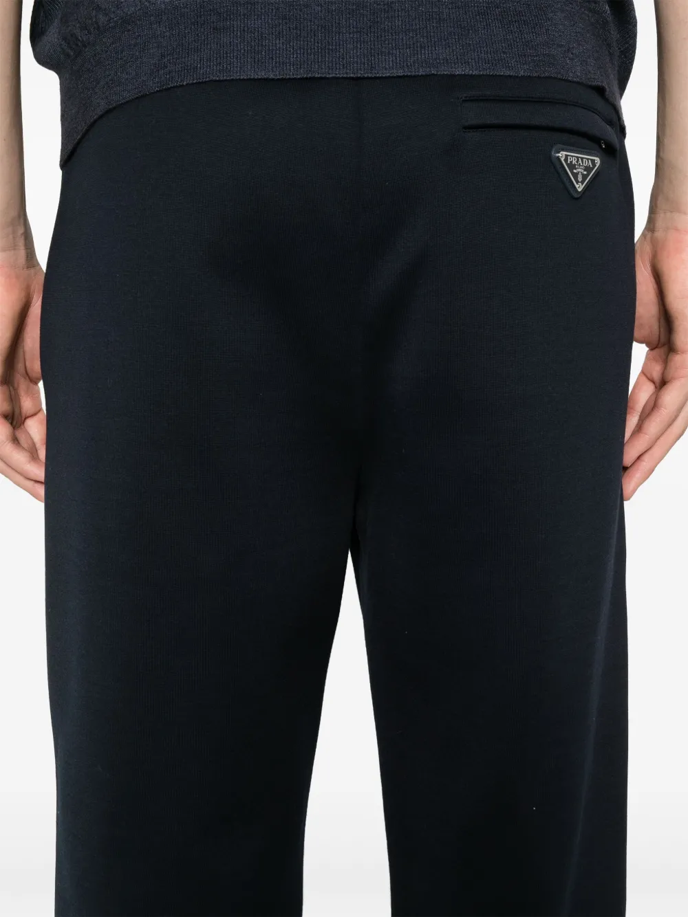 Prada Trainingsbroek met logo Blauw