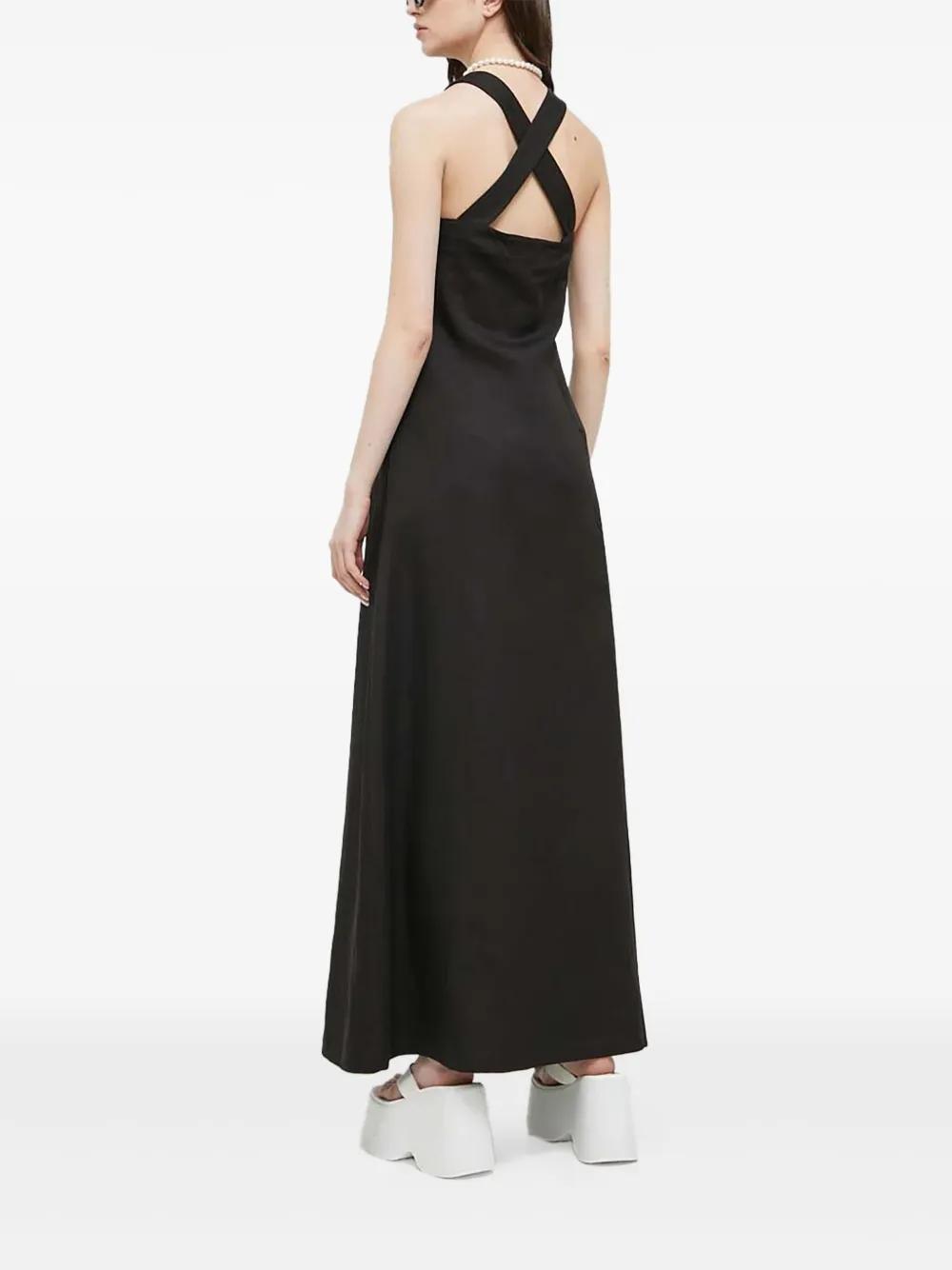 Love Moschino heart-logo dress - Zwart