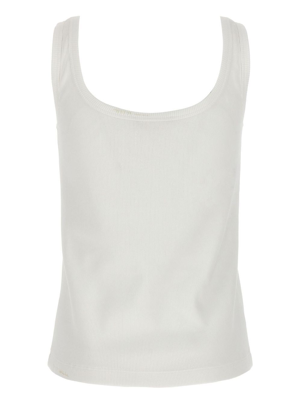 Marni embroidered logo tank top - Wit