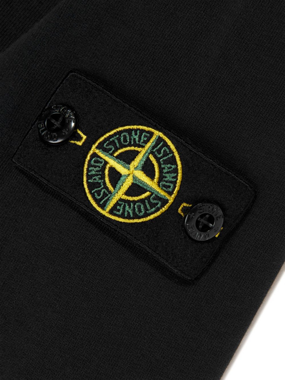 STONE ISLAND JUNIOR COMPASS-MOTIF POLO SHIRT