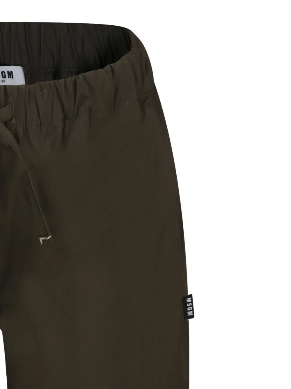 MSGM Kids Broek met trekkoordtaille Groen