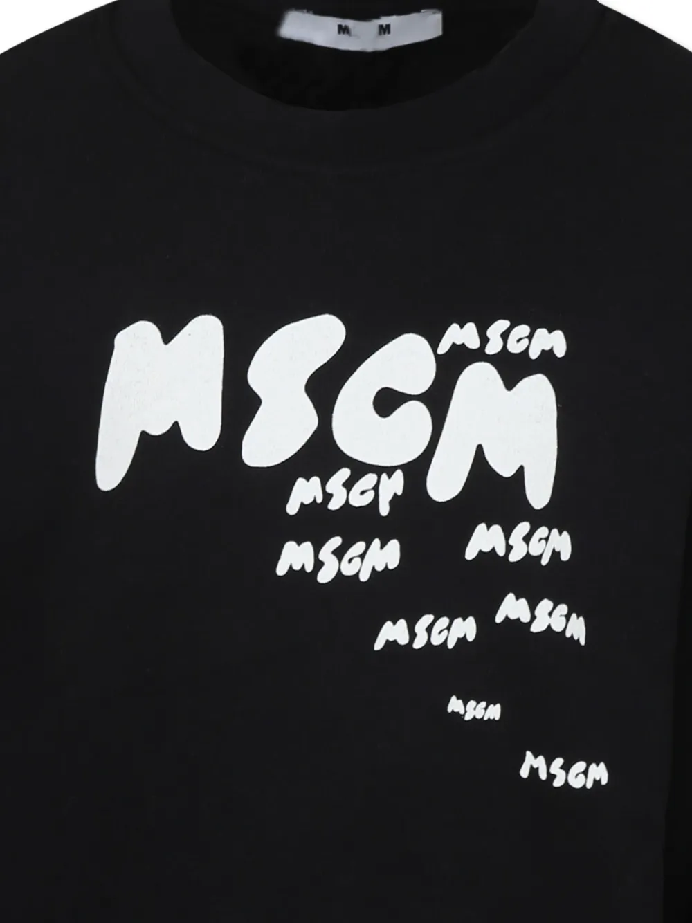 MSGM Kids Sweater met logoprint Zwart