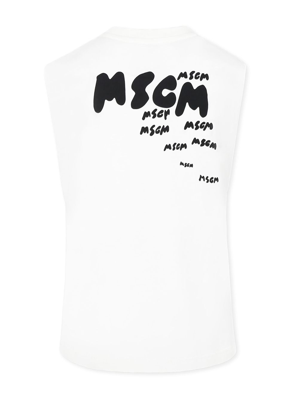 MSGM Kids logo-print tank top - Wit