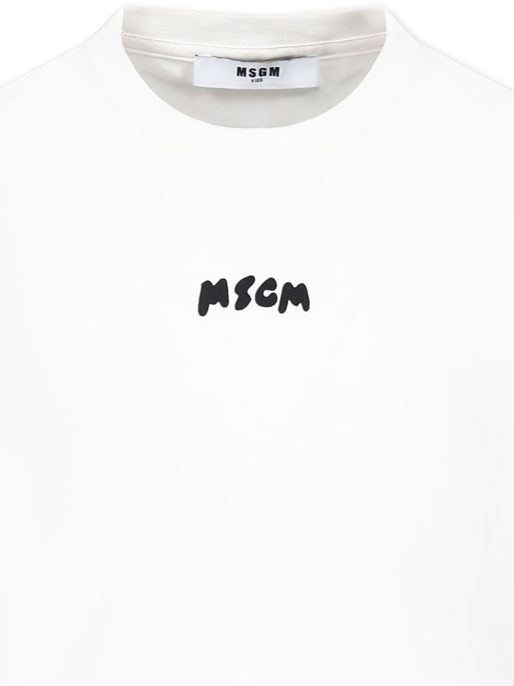 MSGM Kids Tanktop met logoprint Wit