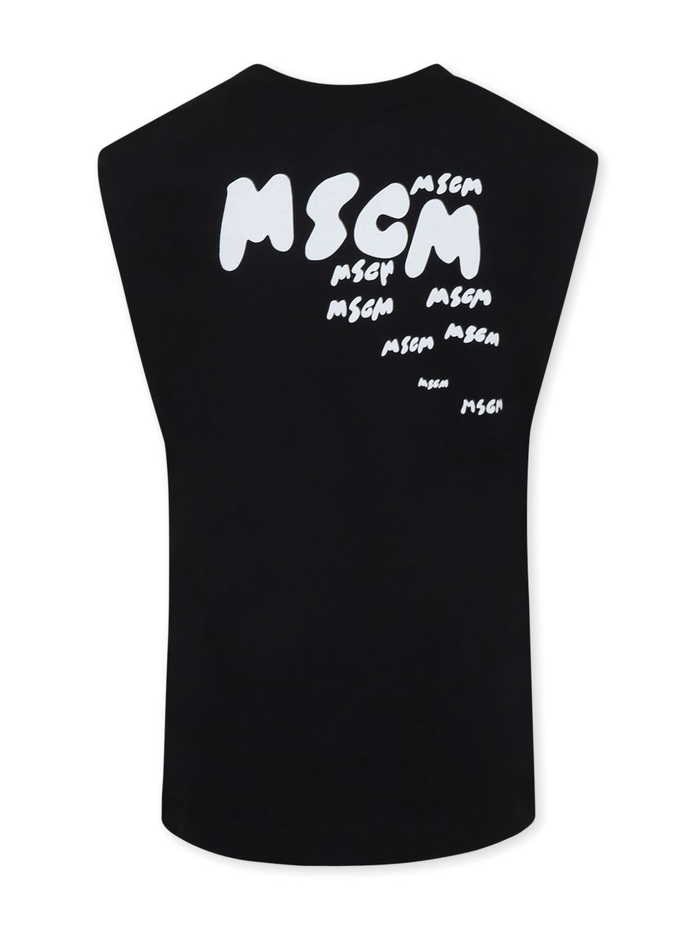 MSGM Kids logo-print T-shirt - Zwart