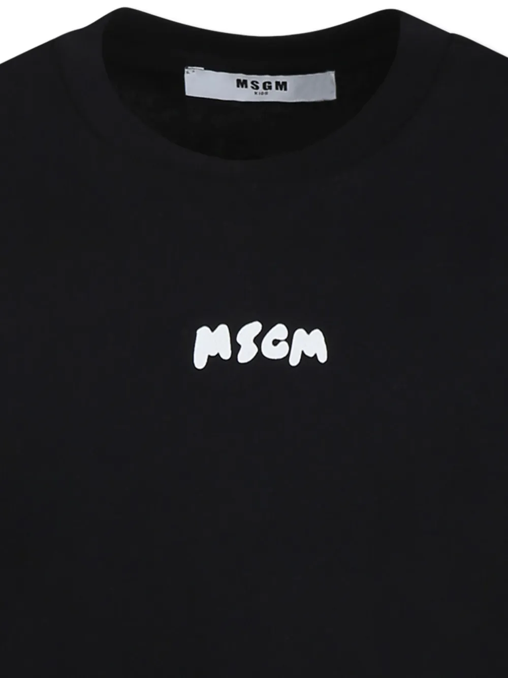 MSGM Kids T-shirt met logoprint Zwart