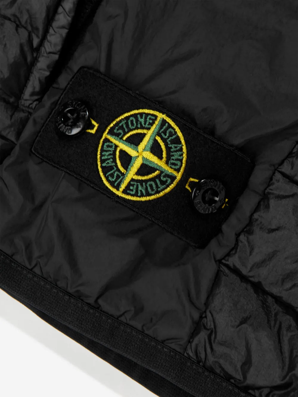 Stone Island Junior Bodywarmer met Compass-logopatch Zwart