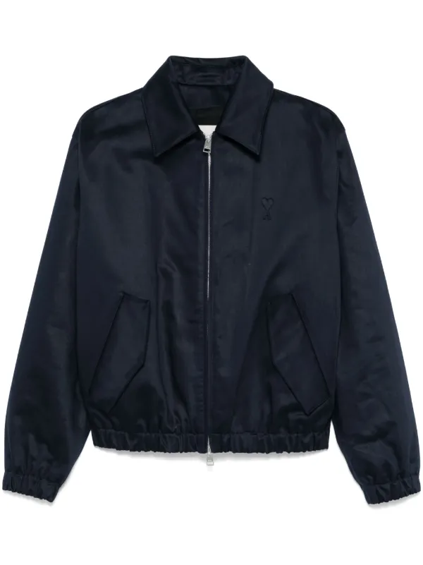 ジャケット AMI Paris De Coeur Bomber Jacket 27858337_57616228_600.jpg
