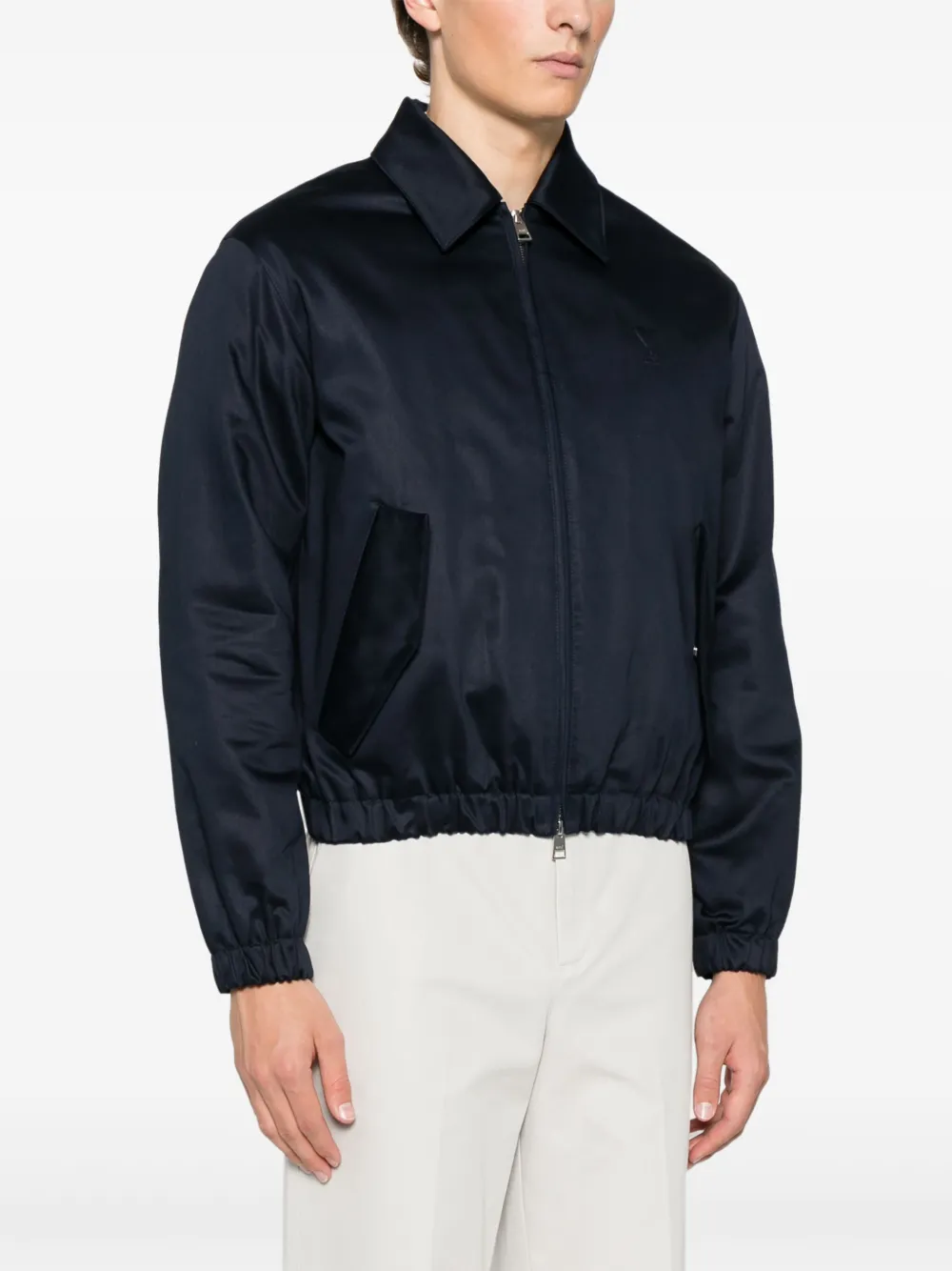 AMI Paris Ami de Coeur bomberjack Blauw