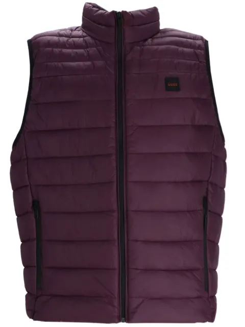 BOSS quilted zip-fastened vest 
