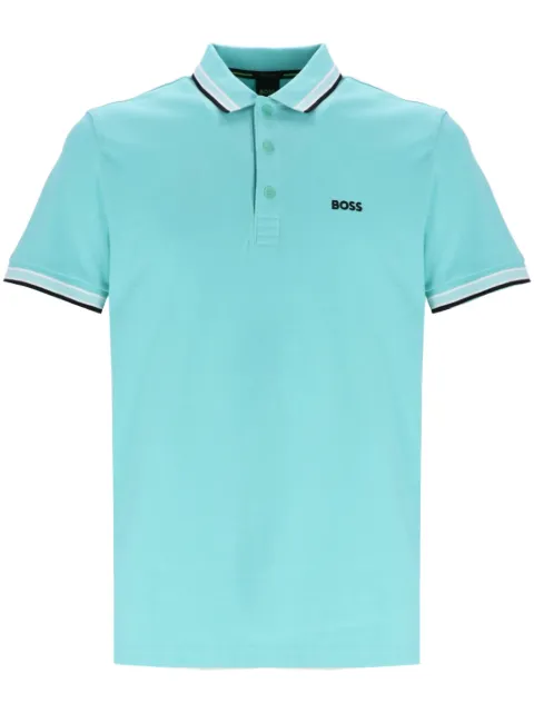 BOSS GREEN HUGO BOSS logo-embroidered polo shirt