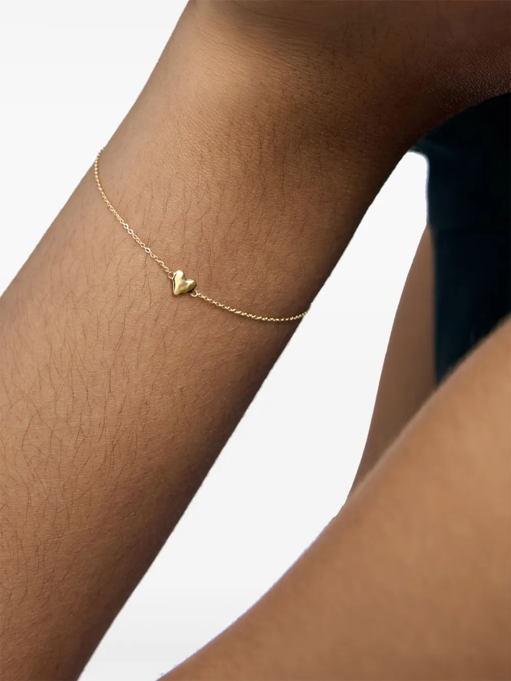 Monica Vinader Mini Heart schakelarmband - Goud