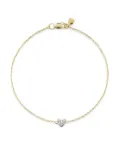 Monica Vinader Mini Heart Diamond bracelet - Yellow