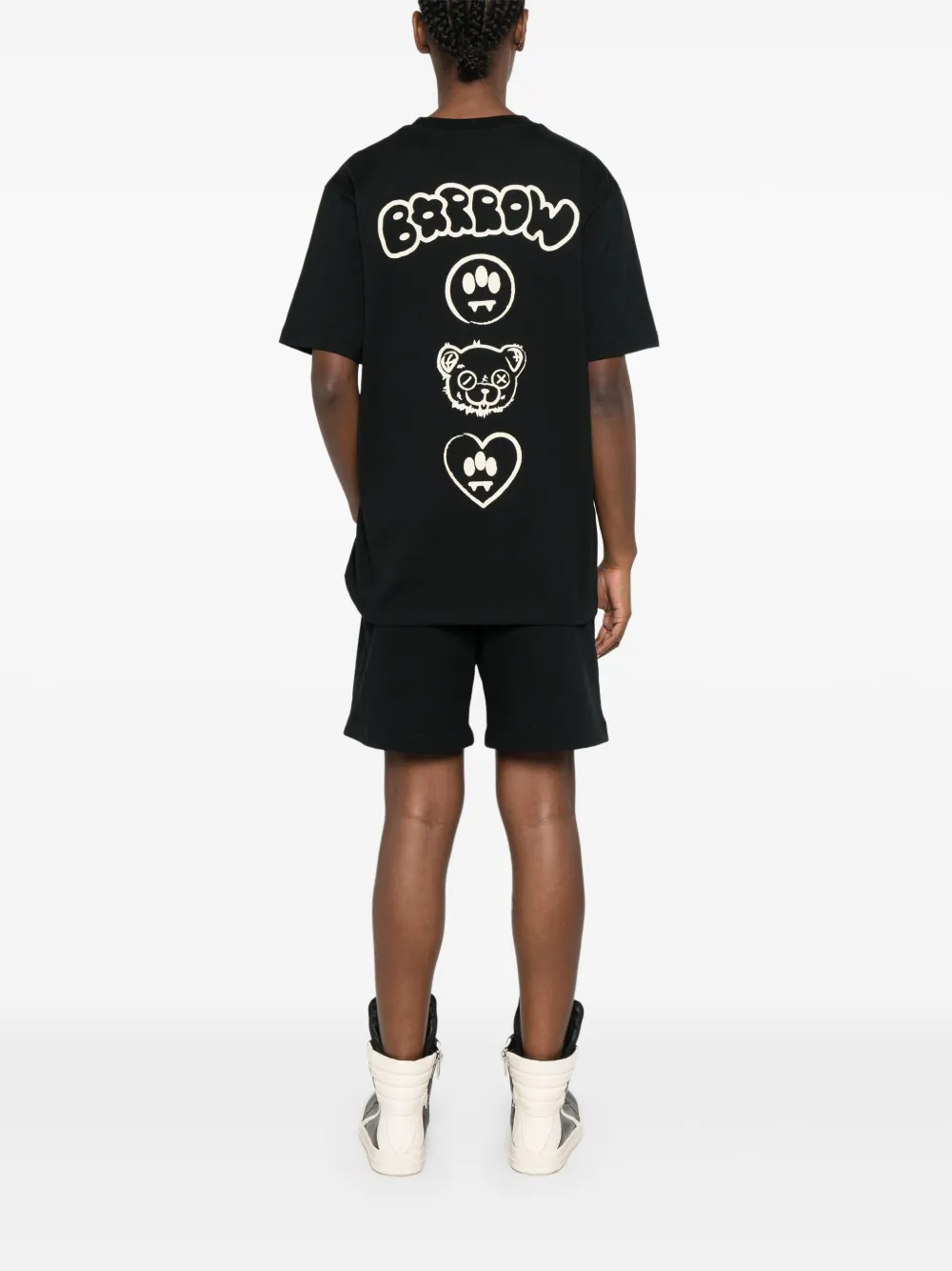 BARROW T-shirt met logoprint Zwart
