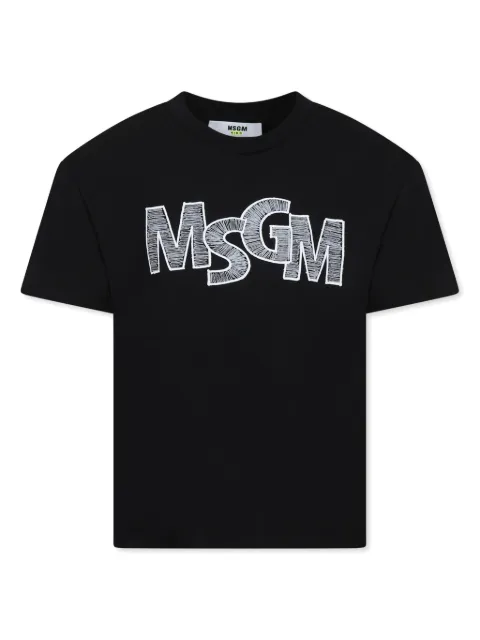 MSGM Kids logo-print T-shirt 