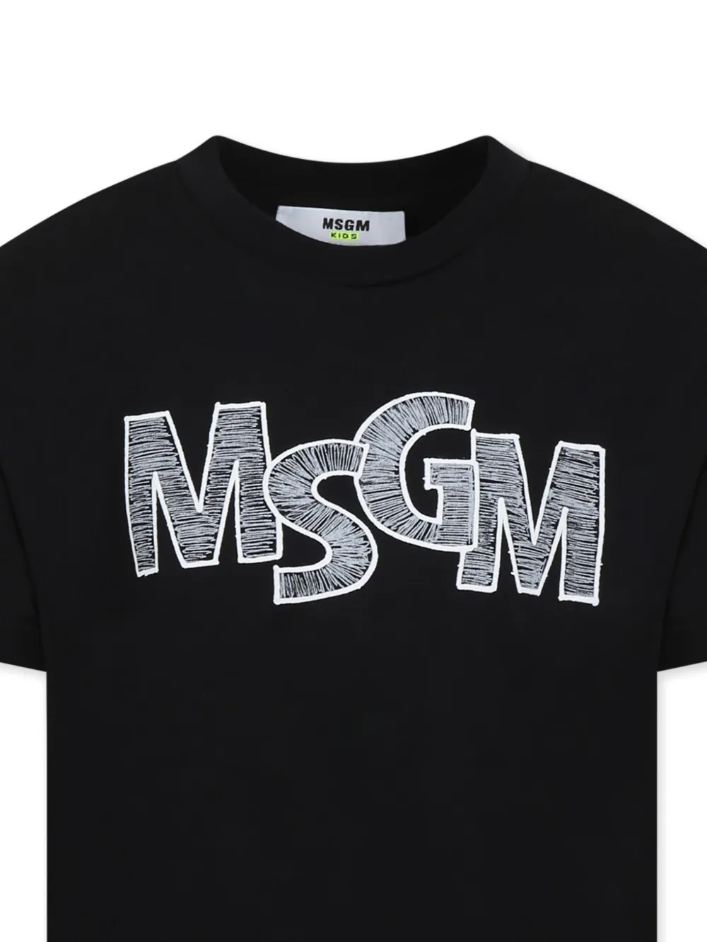 MSGM Kids T-shirt met logoprint Zwart