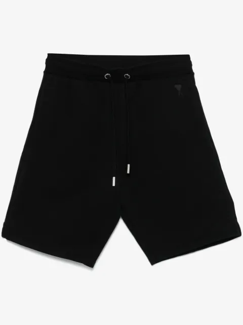 AMI Paris Ami de Coeur-embroidered shorts