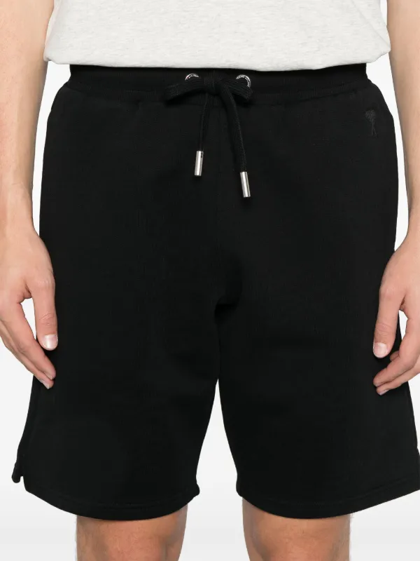 【関税込み】AMI Paris ブラック Ami de Coeur ショートパンツ AMI Paris Ami De Coeur ショートパンツ | ブラック | FARFETCH JP