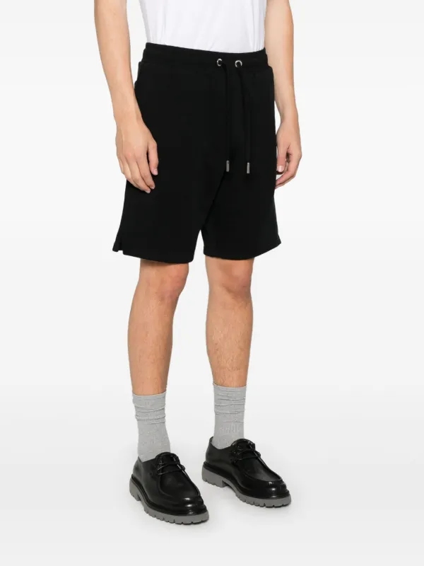 AMI Paris Ami De Coeur-embroidered Shorts | Black | FARFETCH RO
