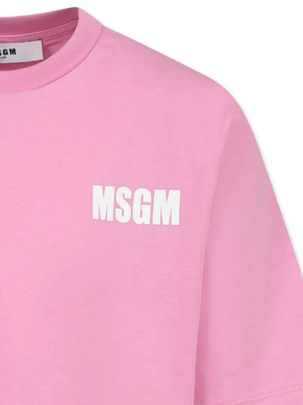 MSGM Kids Jurk met logoprint Roze