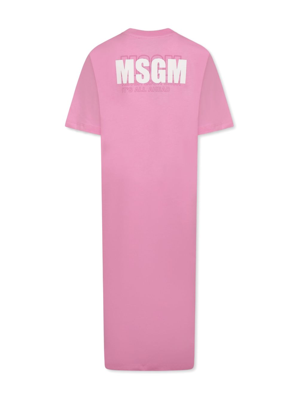 MSGM Kids Jurk met logoprint - Roze