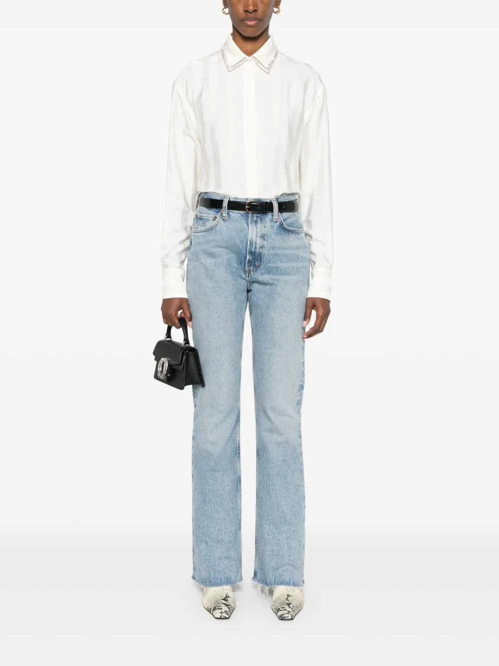AGOLDE Jeans met V-taille - Blauw