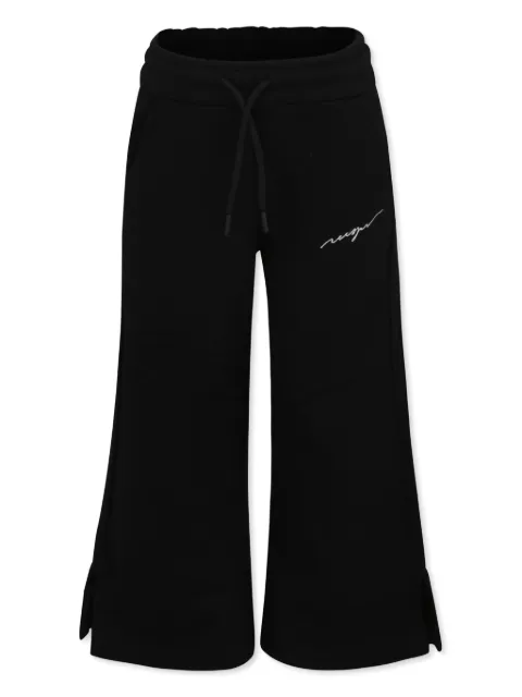 MSGM Kids logo-embroidered track pants 