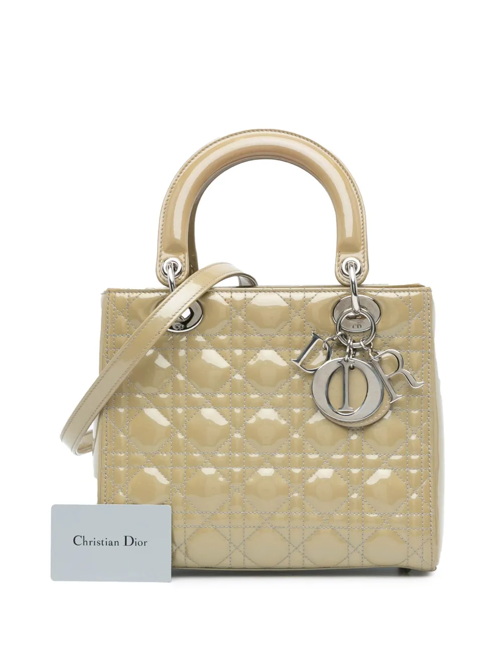 Christian Dior Pre-Owned 2014 Medium Patent Cannage Lady Dior satchel | Pre-Owned | Image 2