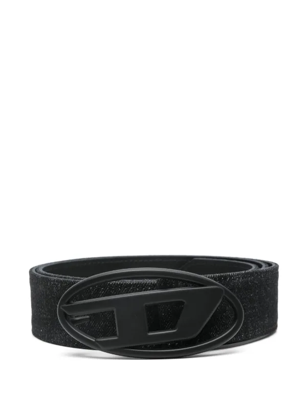 dieselオーバルDベルト Diesel オーバル D レザーベルト | ブラック | FARFETCH JP